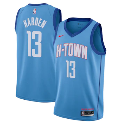 Men Houston Rockets #13 Harden blue Nike NBA Jerseys->denver nuggets->NBA Jersey